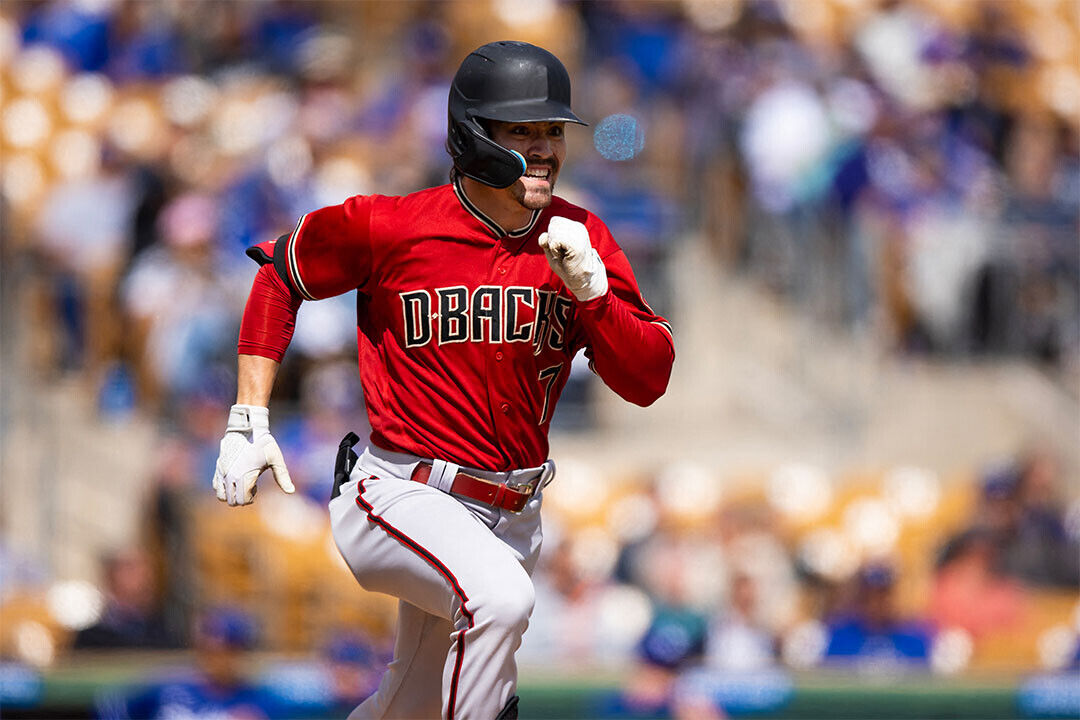 Corbin Carroll Arizona Diamondbacks | Game Action Photo | Baseball Player Poster - Sports Poster