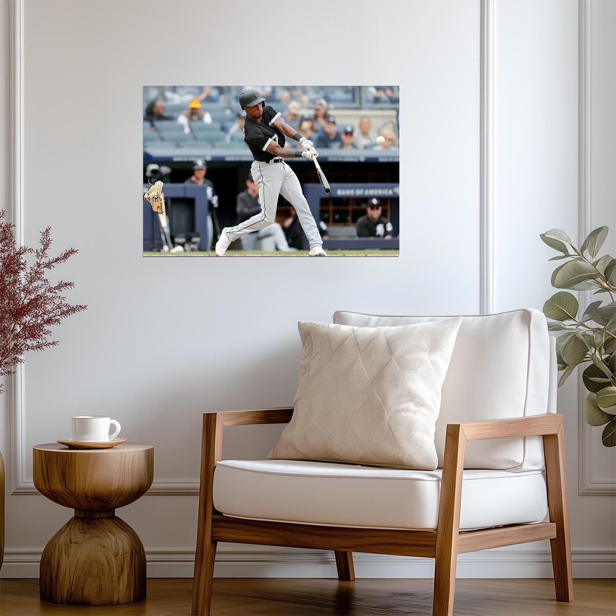 Tim Anderson Chicago White Sox | Hitting Action Shot | Baseball Player Poster - Sports Poster