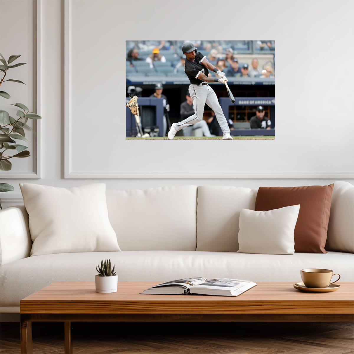 Tim Anderson Chicago White Sox | Hitting Action Shot | Baseball Player Poster - Sports Poster