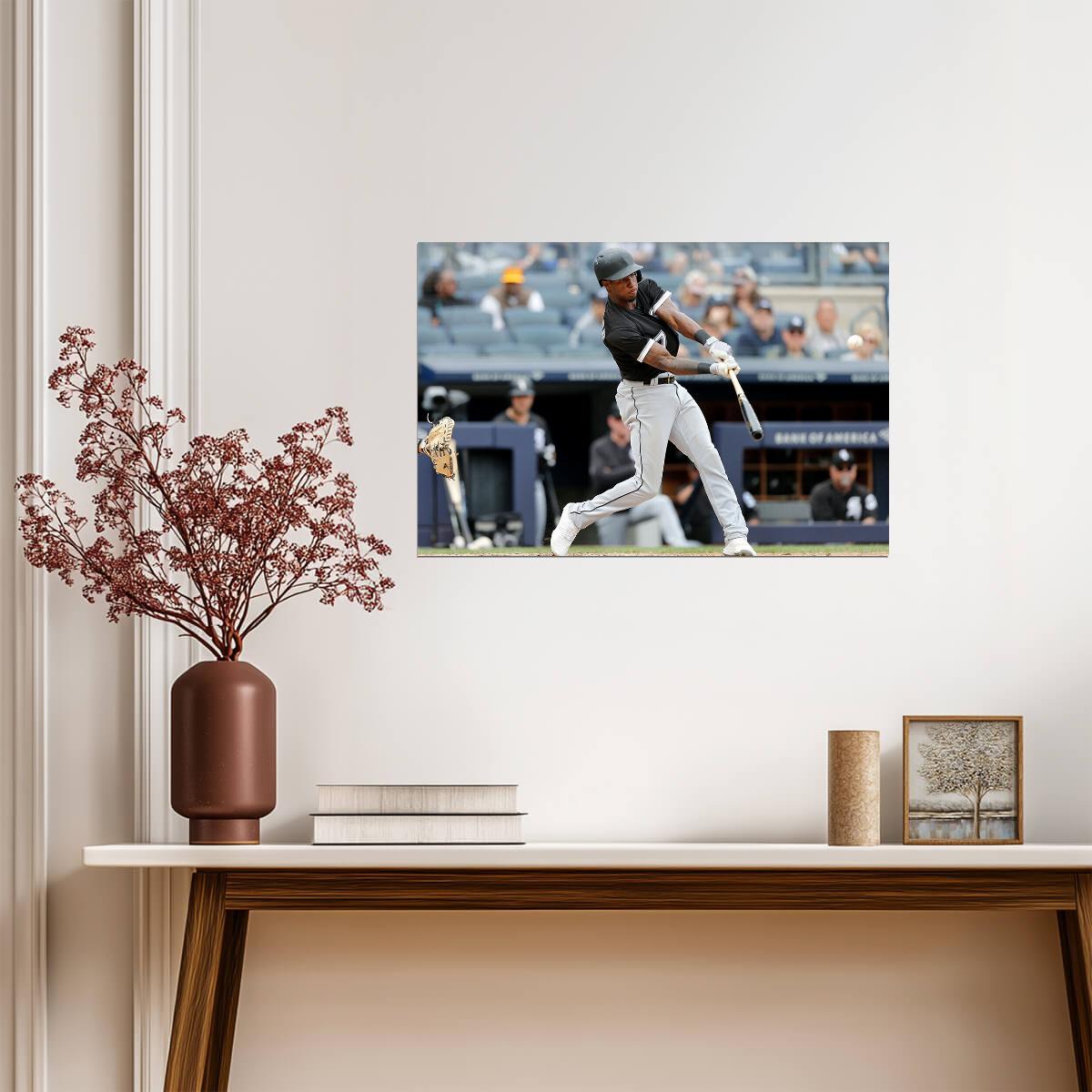Tim Anderson Chicago White Sox | Hitting Action Shot | Baseball Player Poster - Sports Poster
