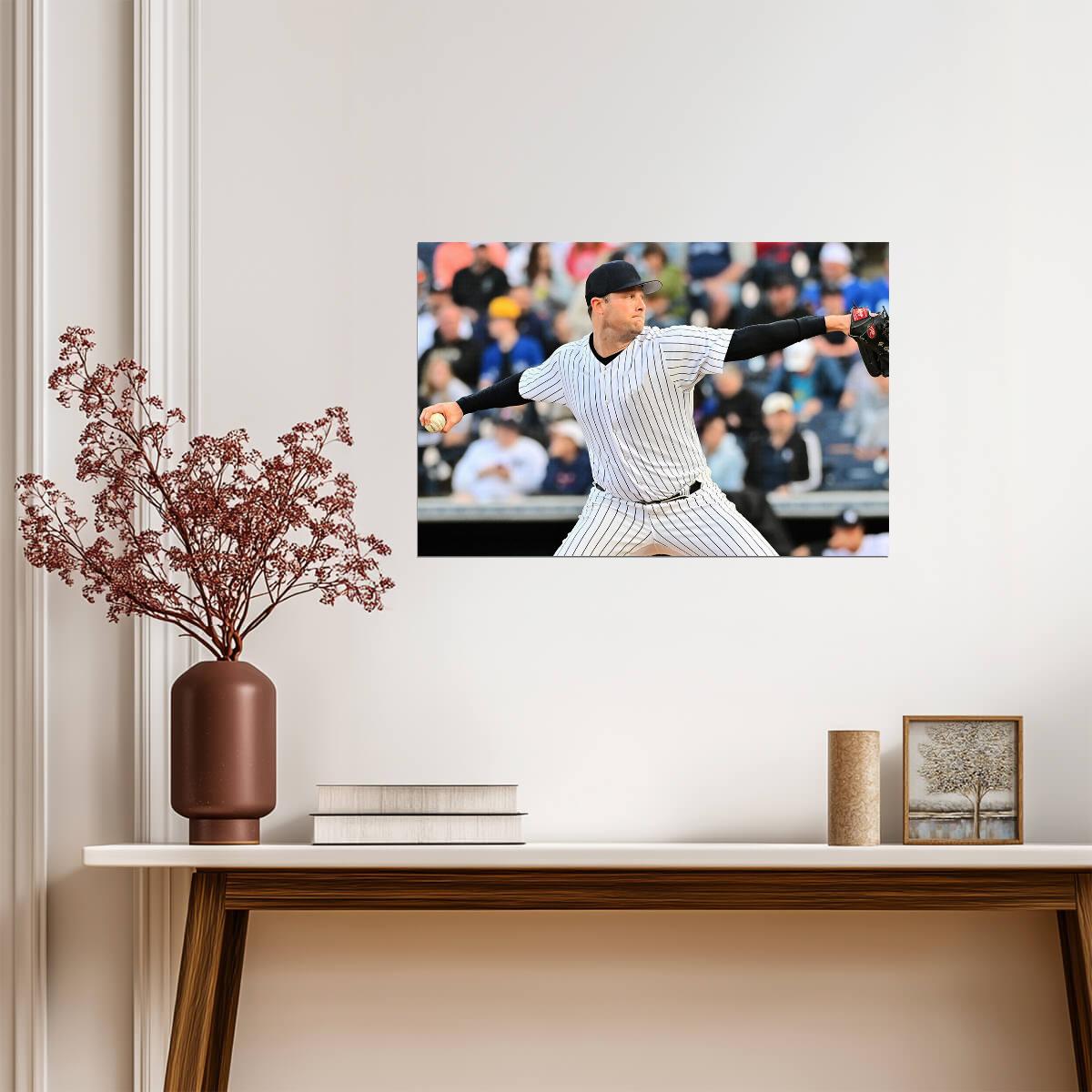 Gerrit Cole New York Yankees | Pitching Action | Baseball Star Poster - Sports Poster