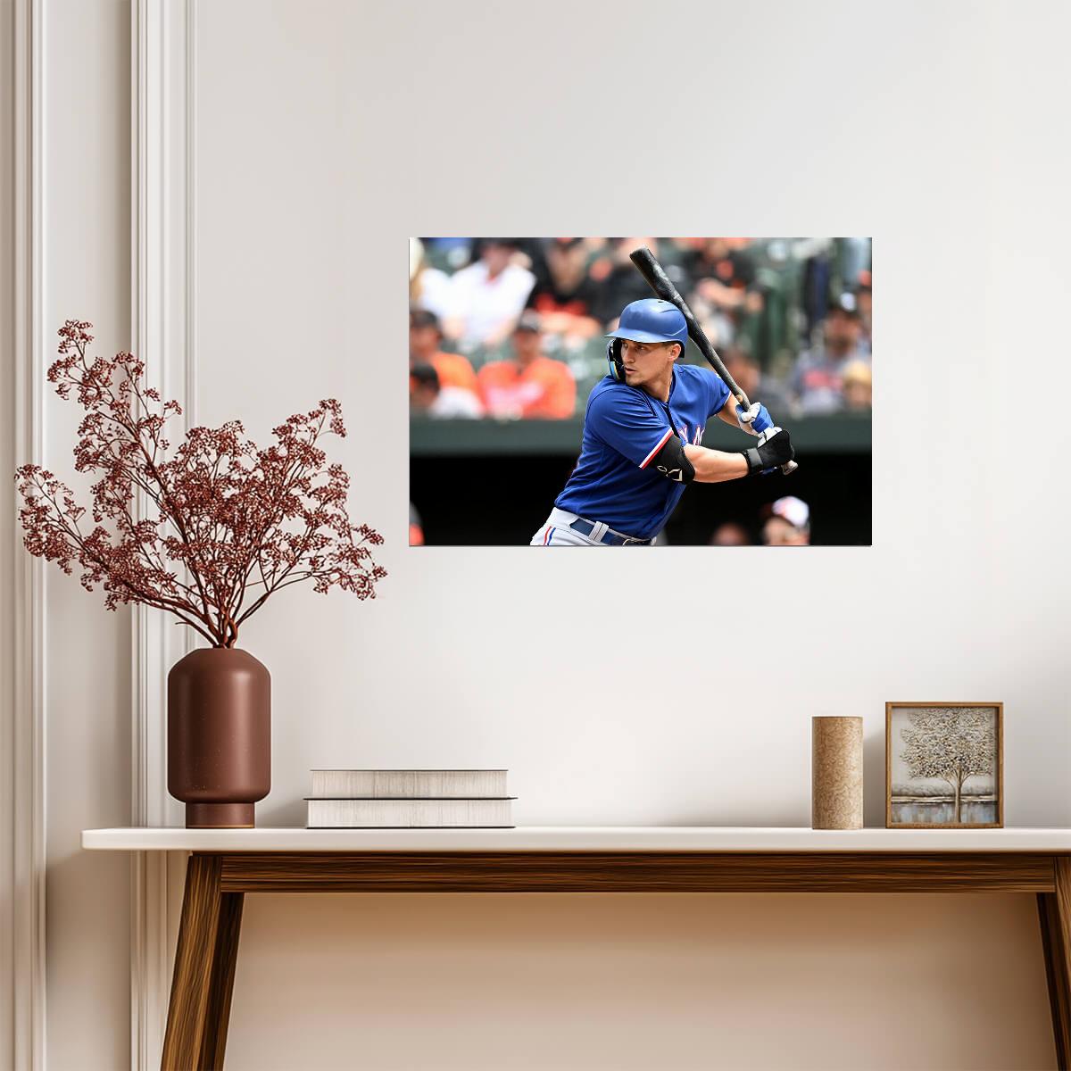 Corey Seager Texas Rangers | At Bat Photo | Baseball Star Poster - Sports Poster