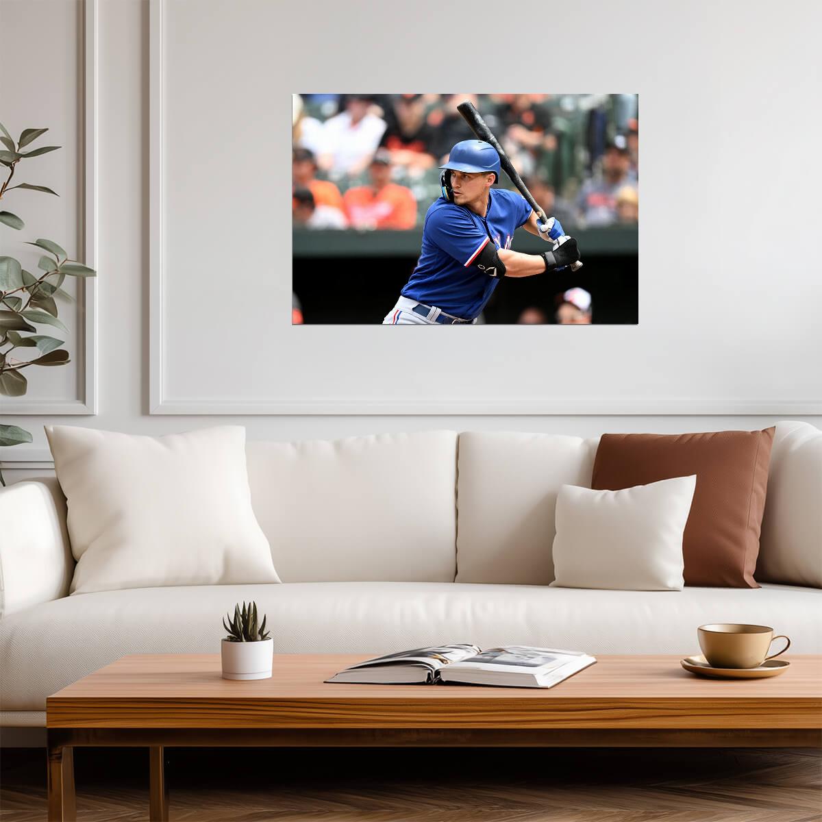 Corey Seager Texas Rangers | At Bat Photo | Baseball Star Poster - Sports Poster