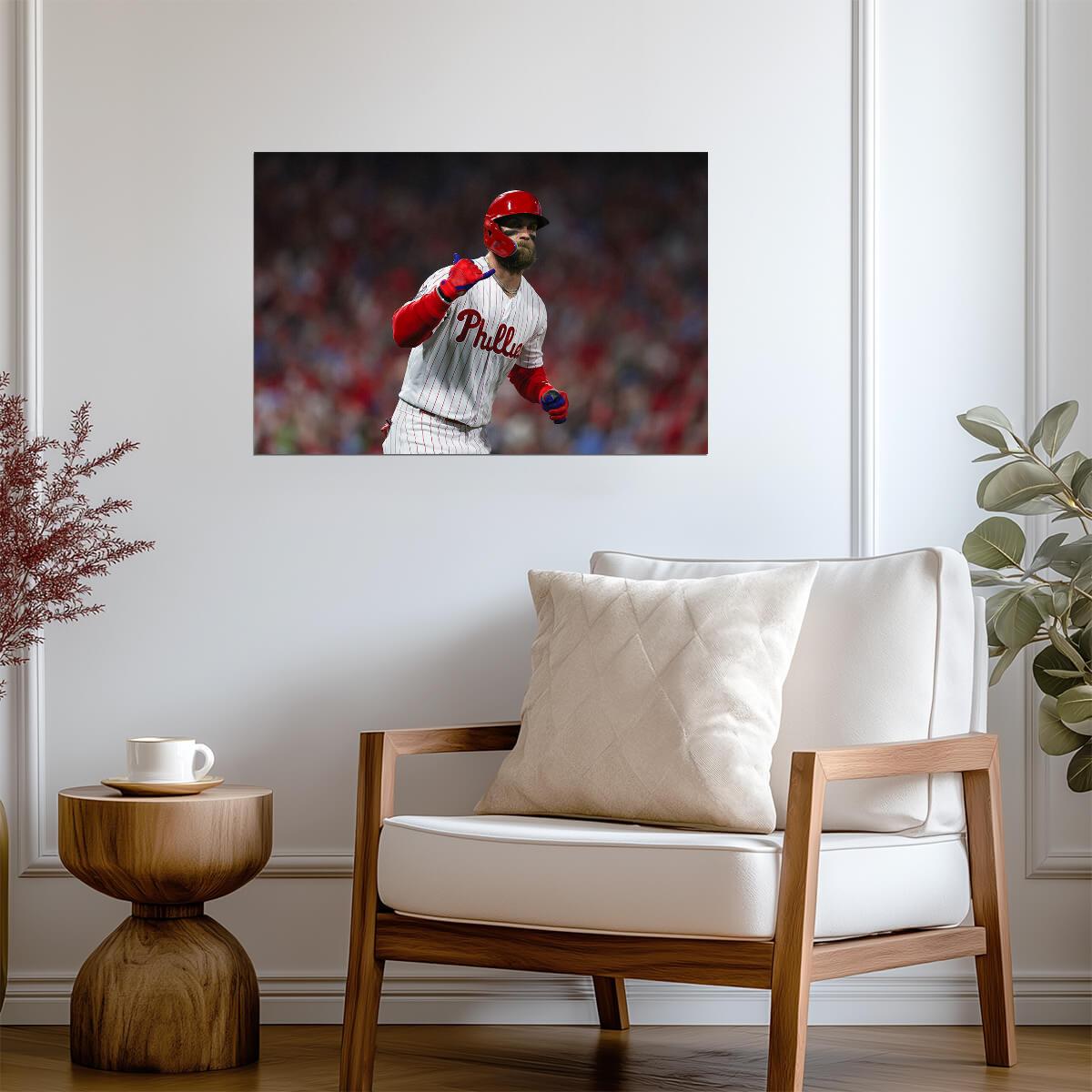 Bryce Harper Philadelphia Phillies | Game Reaction | Baseball Star Poster - Sports Poster