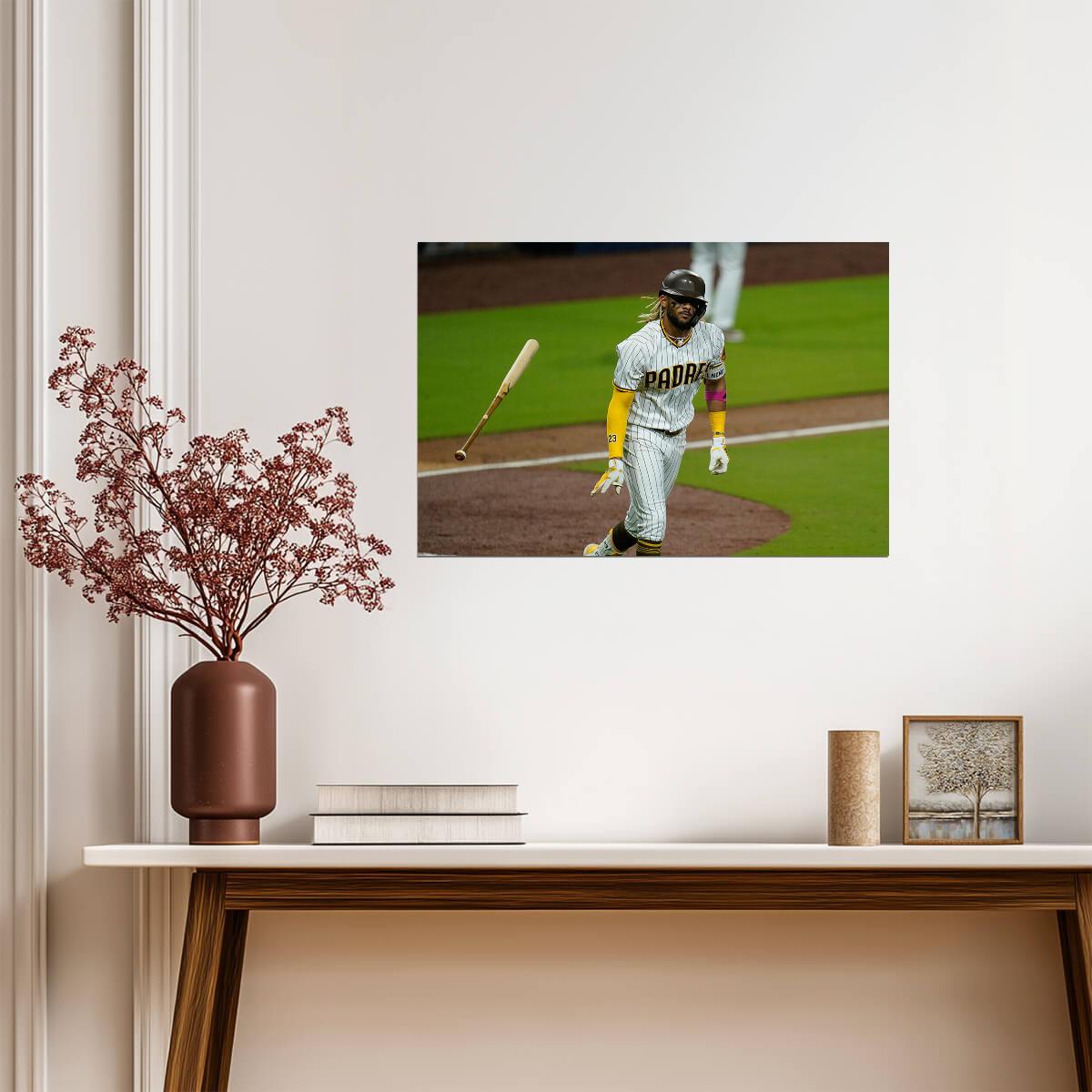 Fernando Tatis Jr. San Diego Padres | Bat Flip Photo | Baseball Star Poster - Sports Poster