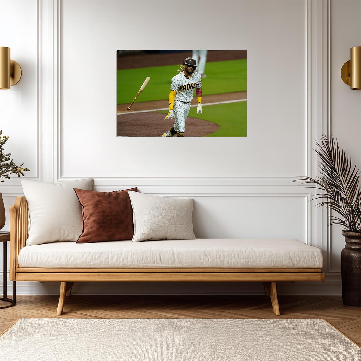 Fernando Tatis Jr. San Diego Padres | Bat Flip Photo | Baseball Star Poster - Sports Poster
