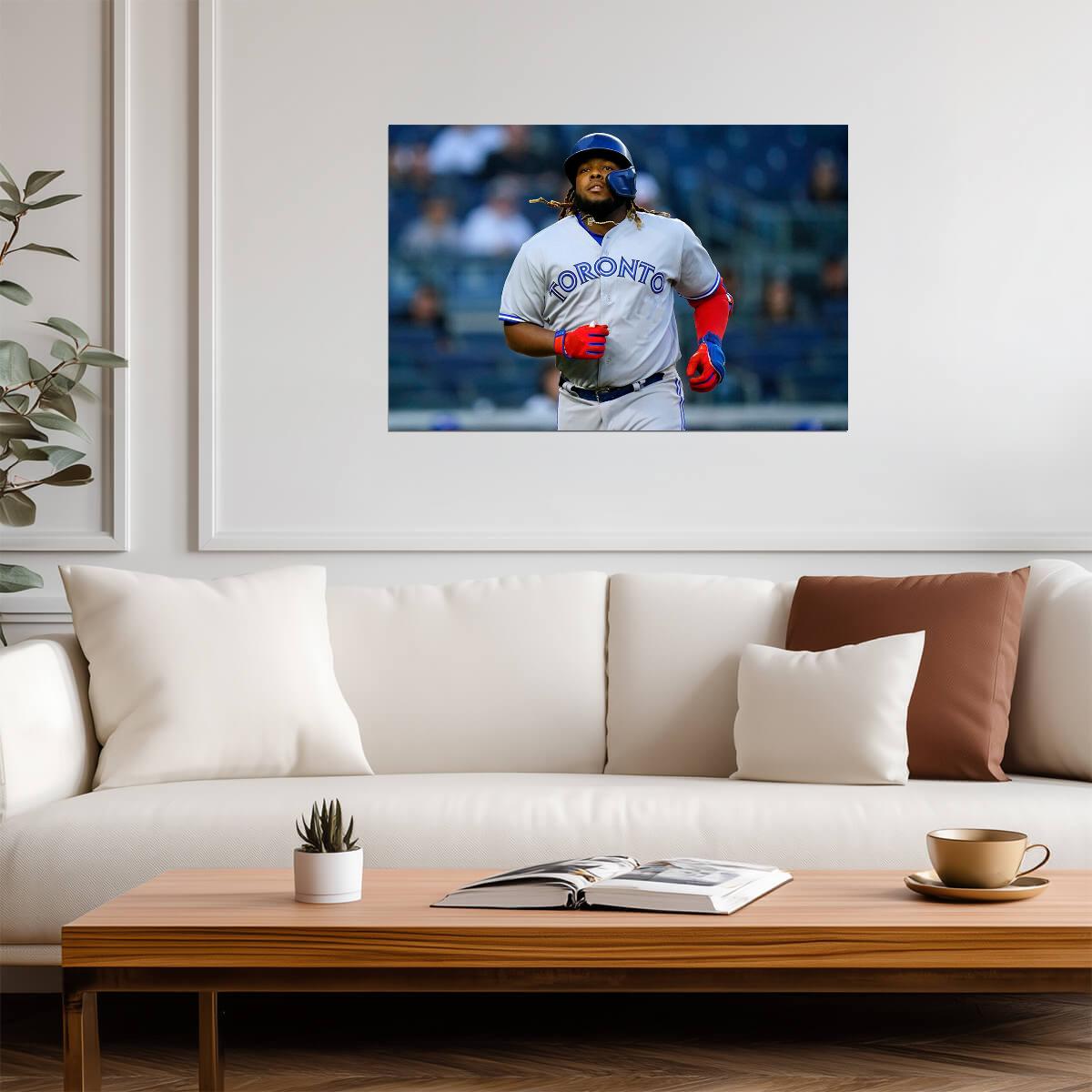 Vladimir Guerrero Jr. Toronto Blue Jays | Game Action | Baseball Star Poster - Sports Poster