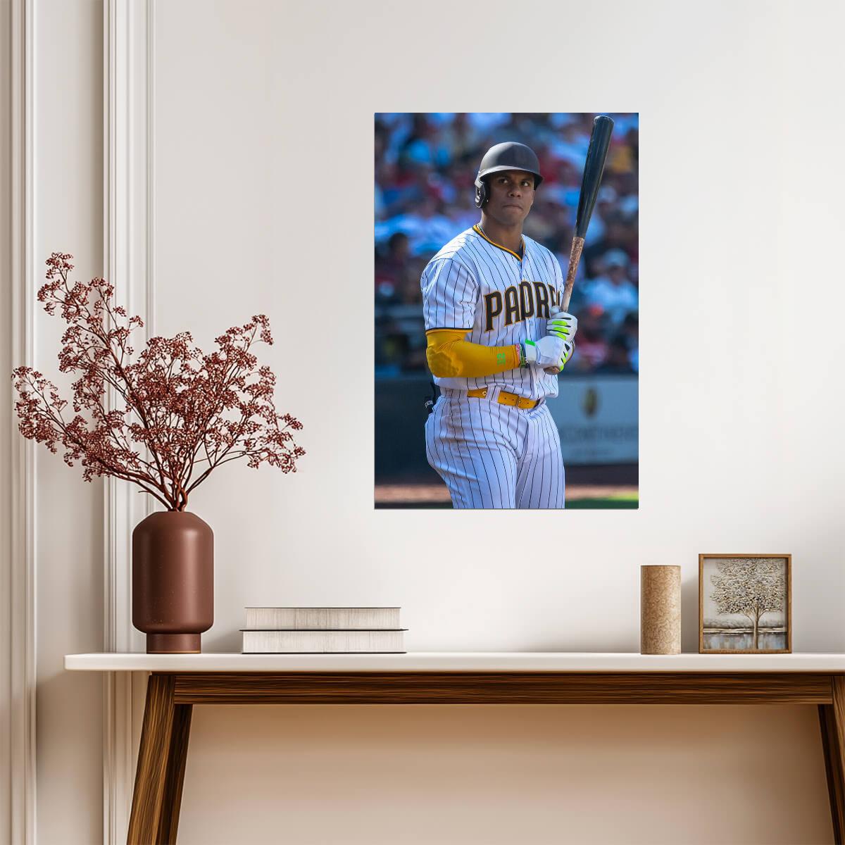 Juan Soto San Diego Padres | At Bat Photo | Baseball Star Poster - Sports Poster