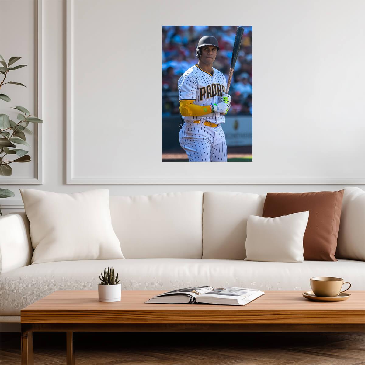 Juan Soto San Diego Padres | At Bat Photo | Baseball Star Poster - Sports Poster