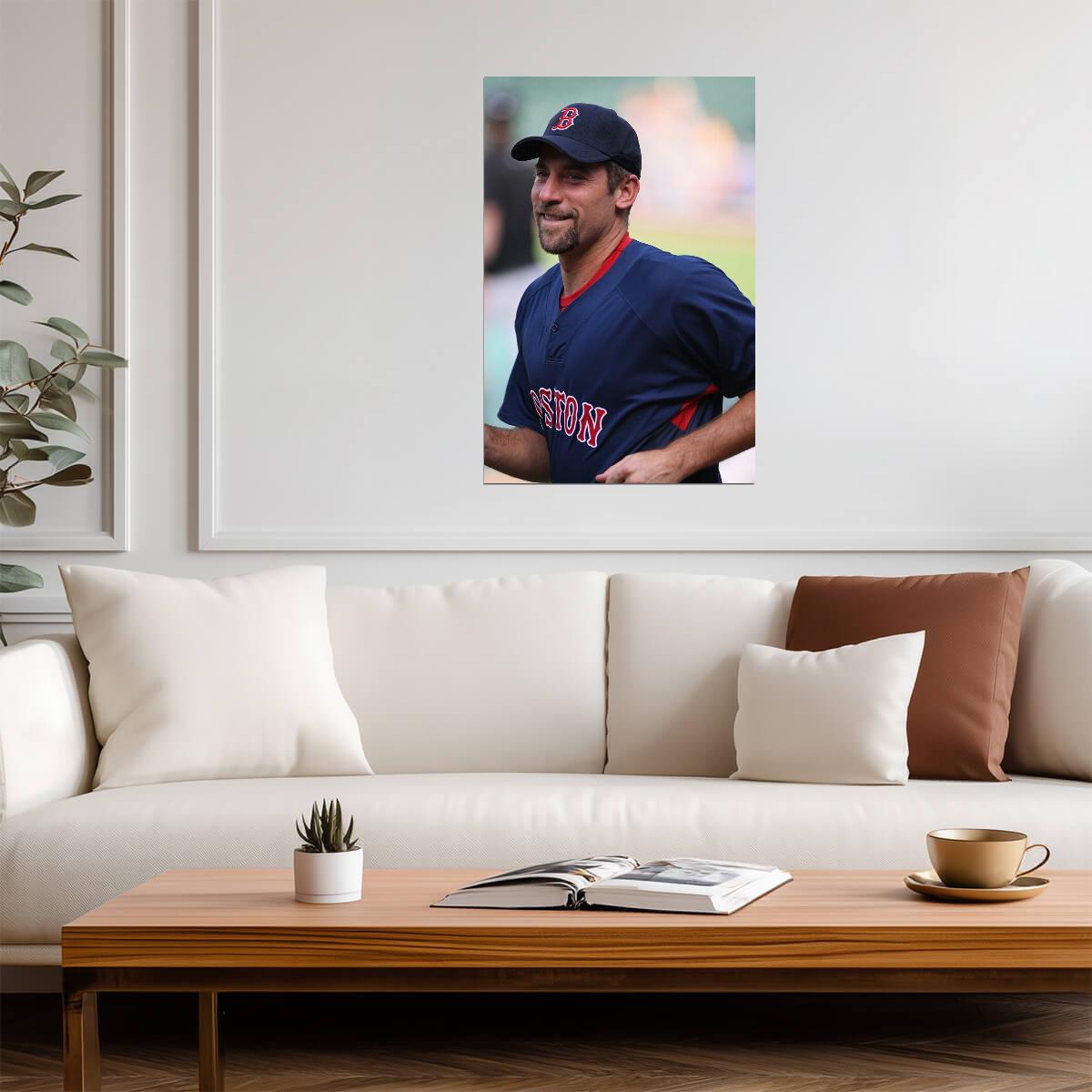 John Smoltz Boston Red Sox | Player Portrait | Baseball Hall of Fame Poster - Sports Poster