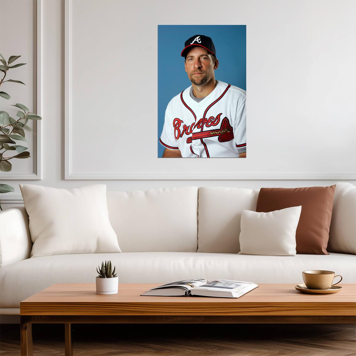 John Smoltz Atlanta Braves | Player Portrait | Baseball Hall of Fame Poster - Sports Poster