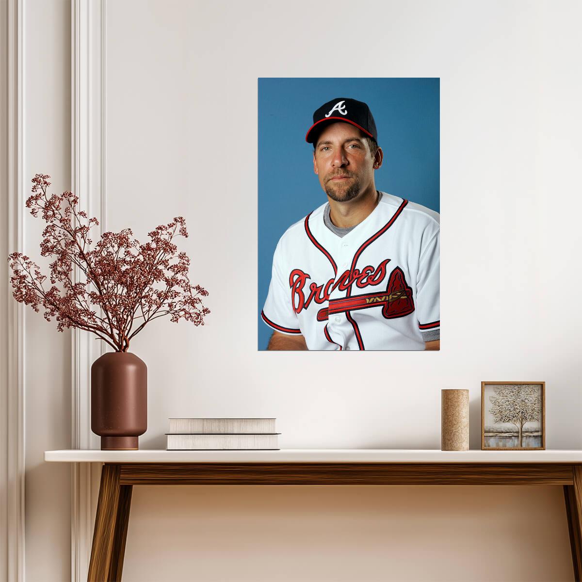 John Smoltz Atlanta Braves | Player Portrait | Baseball Hall of Fame Poster - Sports Poster