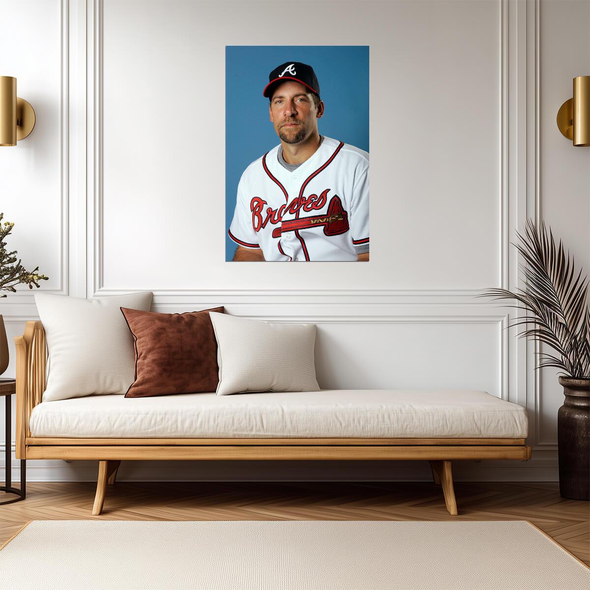 John Smoltz Atlanta Braves | Player Portrait | Baseball Hall of Fame Poster - Sports Poster