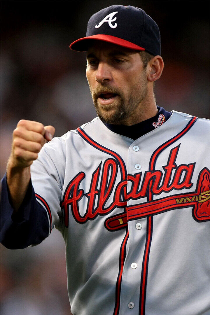 John Smoltz Atlanta Braves | Game Reaction | Baseball Hall of Fame Poster - Sports Poster