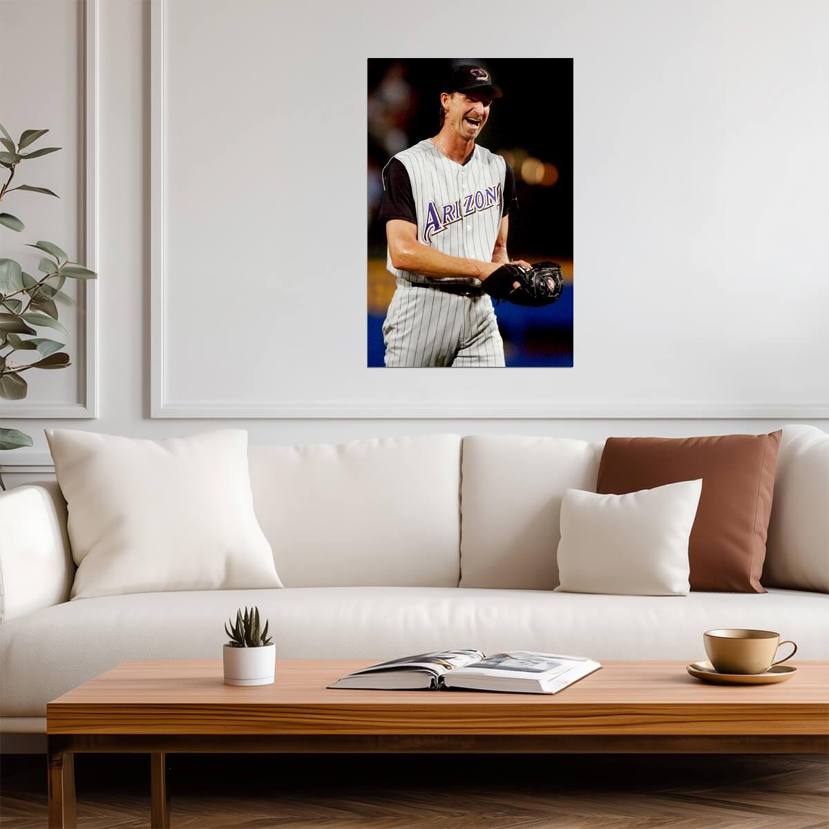 Randy Johnson Arizona Diamondbacks | On The Mound | Vintage Baseball Poster - Sports Poster