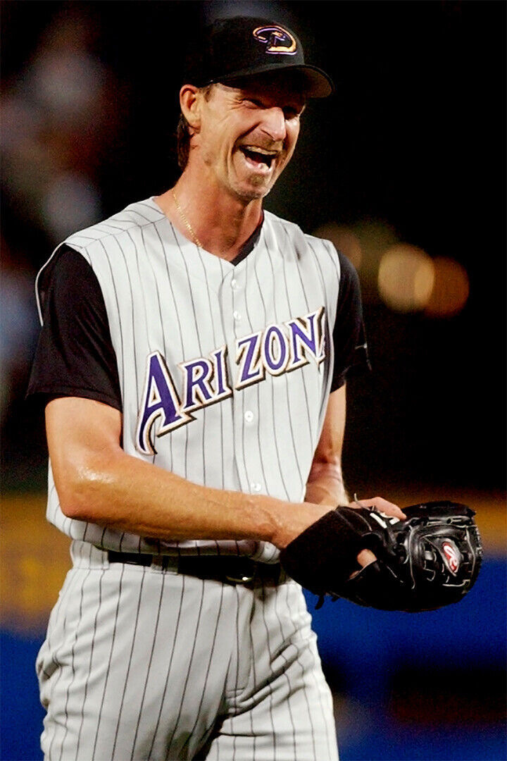 Randy Johnson Arizona Diamondbacks | On The Mound | Vintage Baseball Poster - Sports Poster
