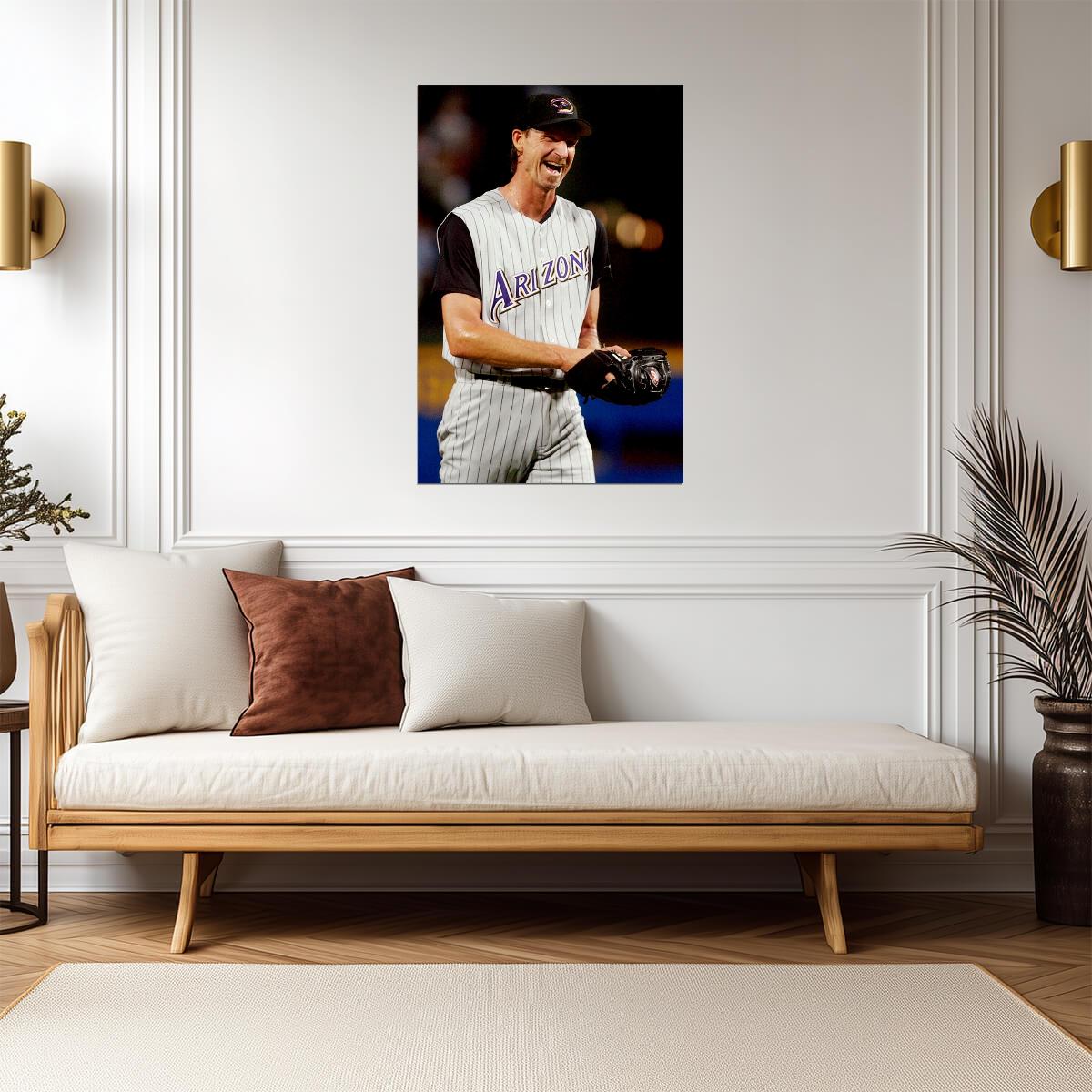Randy Johnson Arizona Diamondbacks | On The Mound | Vintage Baseball Poster - Sports Poster