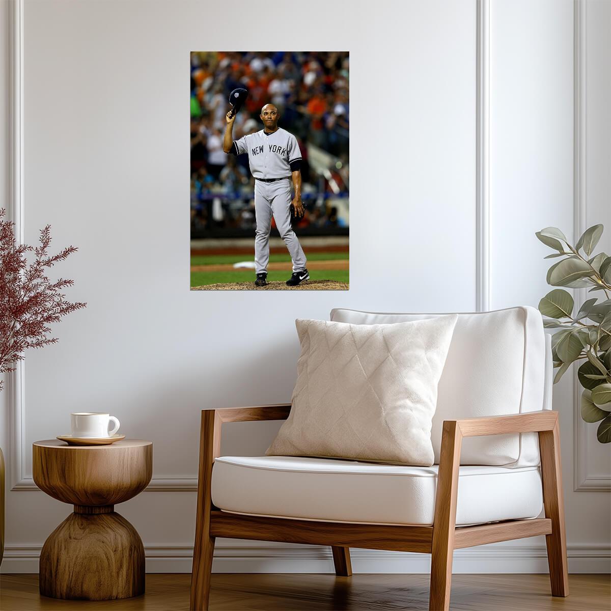 Mariano Rivera New York Yankees | Waving to Crowd | Baseball Legend Poster - Sports Poster