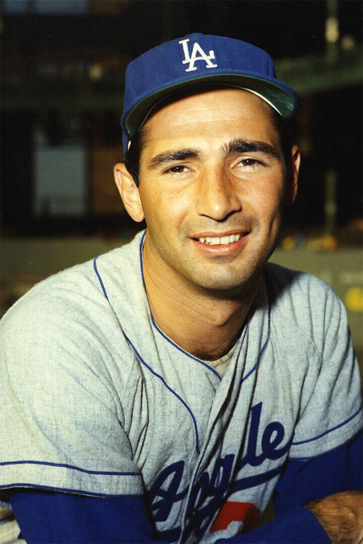 Sandy Koufax Los Angeles Dodgers | Vintage Player Portrait | Baseball Legend Poster - Sports Poster