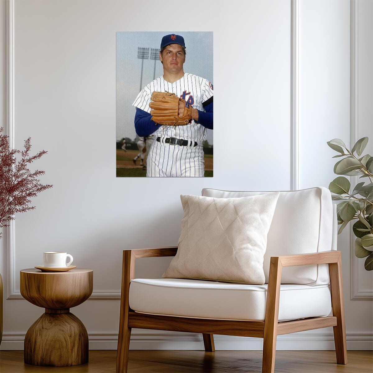 Tom Seaver New York Mets | Vintage Player Photo | Baseball Legend Poster - Sports Poster