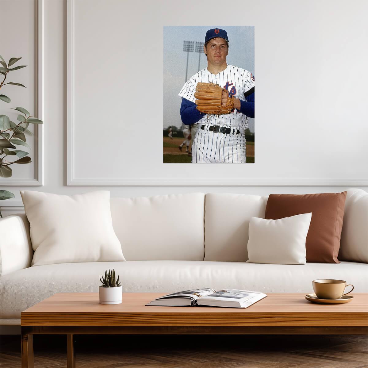 Tom Seaver New York Mets | Vintage Player Photo | Baseball Legend Poster - Sports Poster