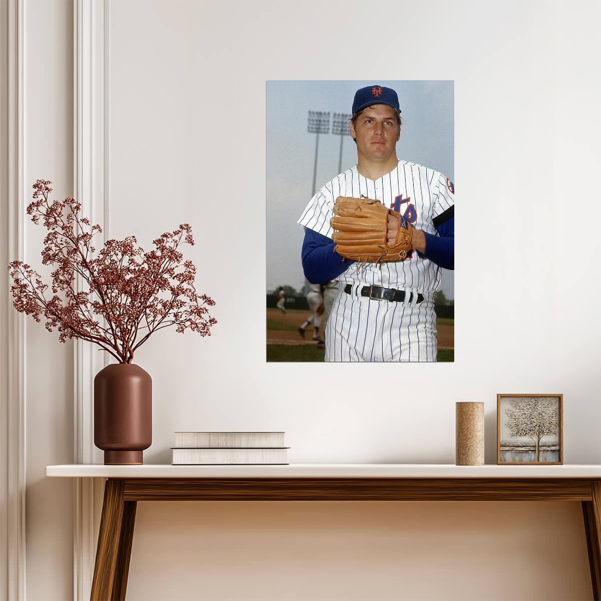 Tom Seaver New York Mets | Vintage Player Photo | Baseball Legend Poster - Sports Poster