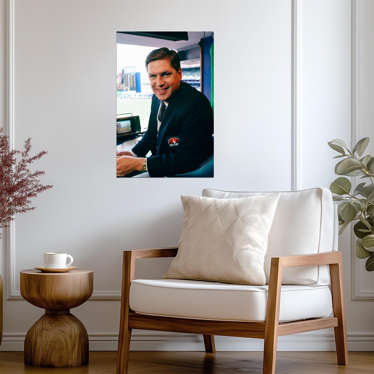 Tom Seaver as Broadcaster | NBC Sports Photo Poster | Baseball Legend Wall Art - Vintage & Retro Poster