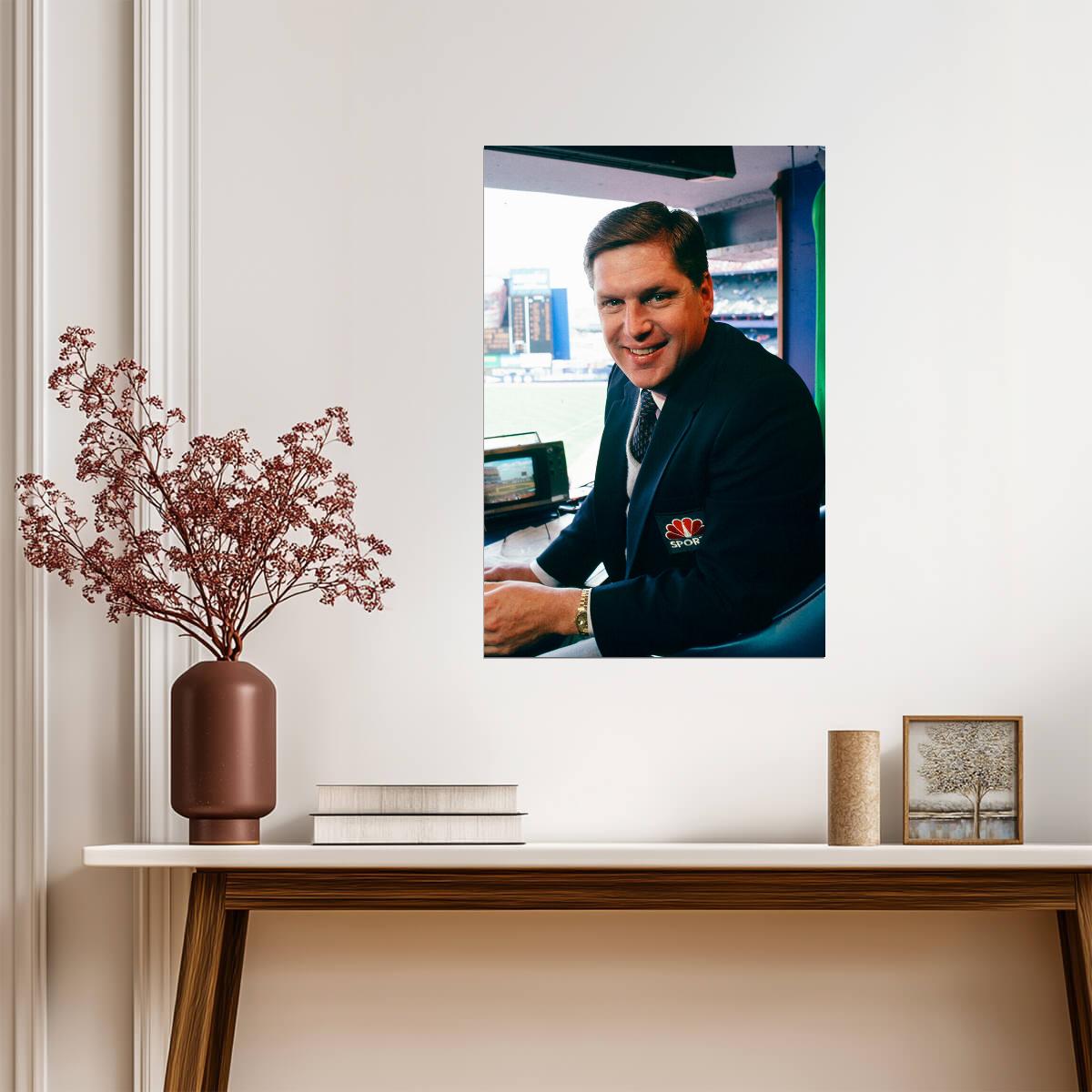 Tom Seaver as Broadcaster | NBC Sports Photo Poster | Baseball Legend Wall Art - Vintage & Retro Poster