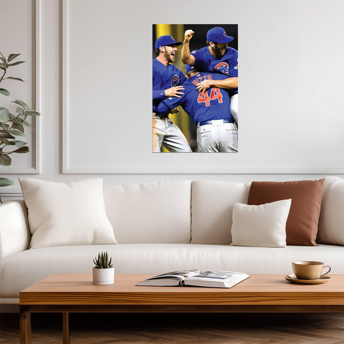 Chicago Cubs 2016 World Series Celebration | Anthony Rizzo Photo | MLB Champions Poster - Sports Poster