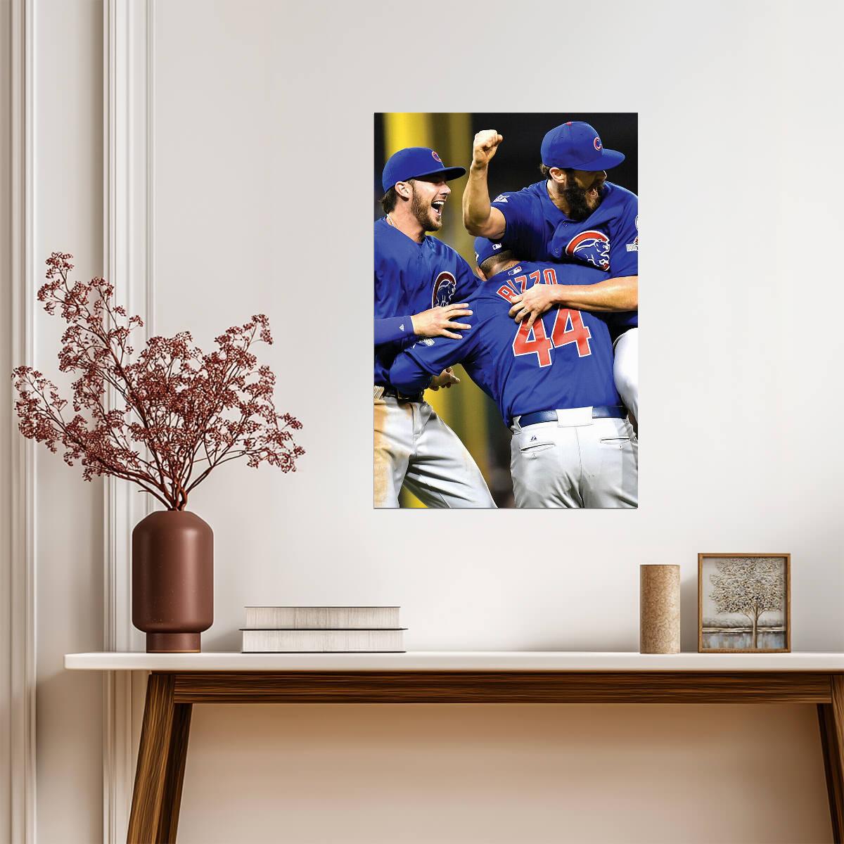 Chicago Cubs 2016 World Series Celebration | Anthony Rizzo Photo | MLB Champions Poster - Sports Poster