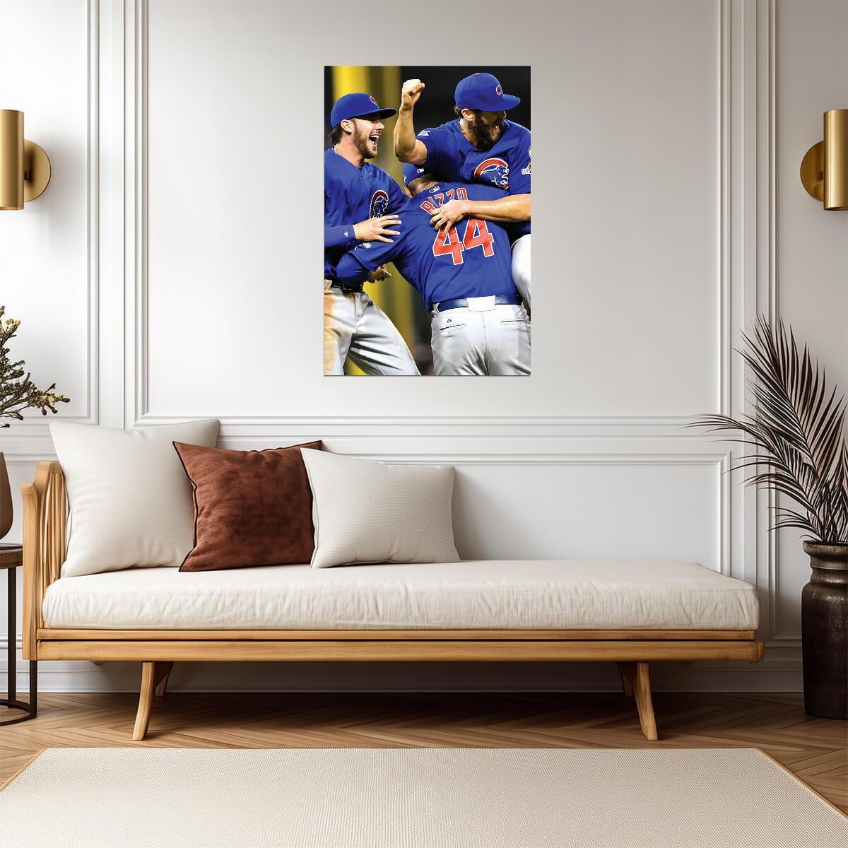 Chicago Cubs 2016 World Series Celebration | Anthony Rizzo Photo | MLB Champions Poster - Sports Poster