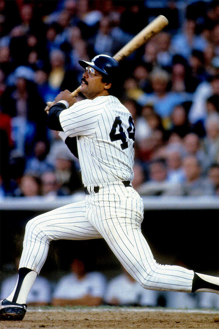 Reggie Jackson New York Yankees | "Mr. October" At Bat | Vintage Baseball Poster - Sports Poster