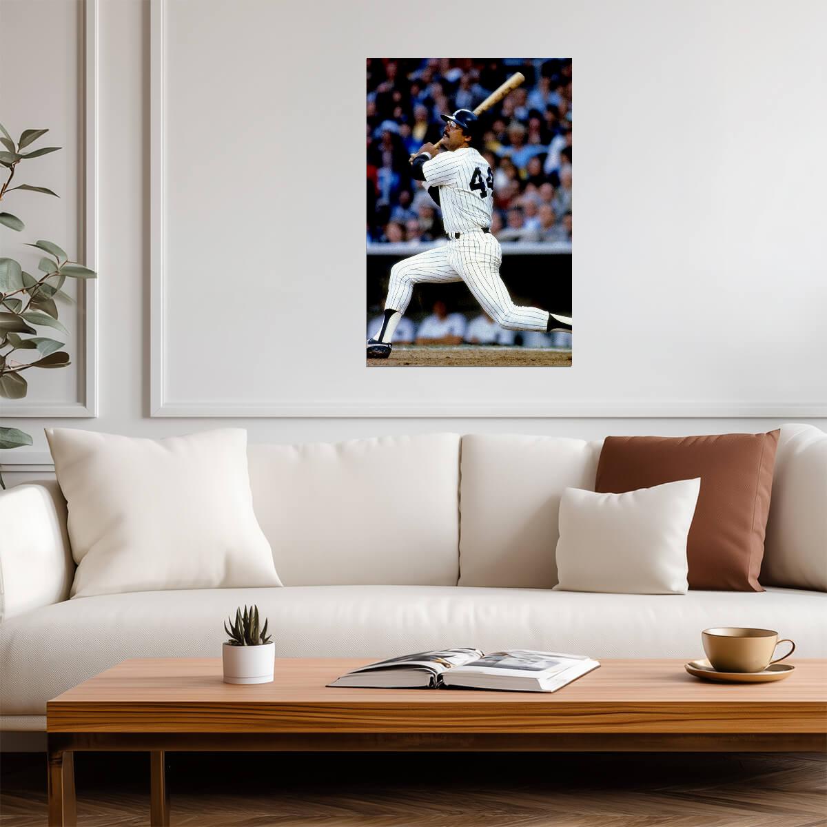 Reggie Jackson New York Yankees | "Mr. October" At Bat | Vintage Baseball Poster - Sports Poster