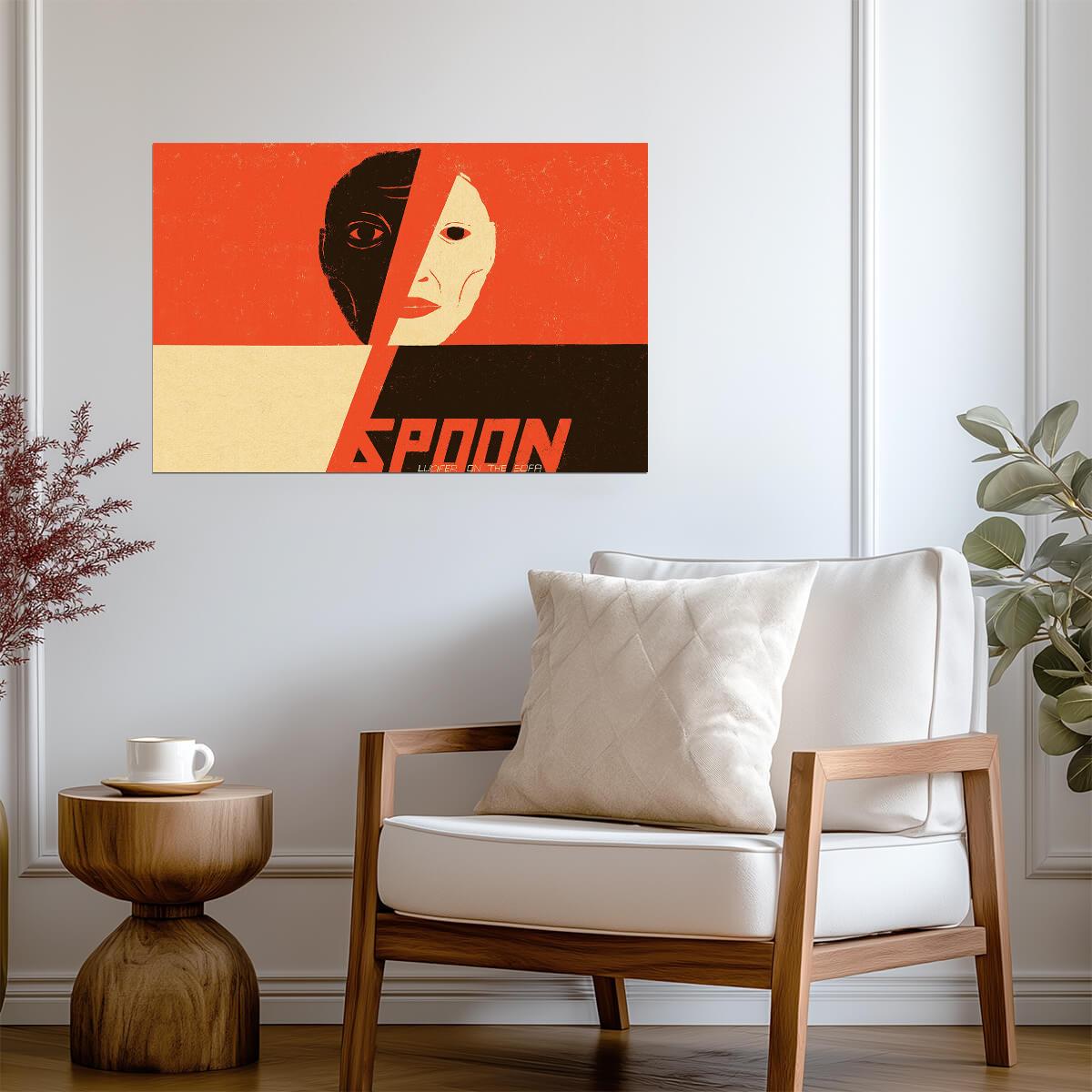 Spoon Lucifer on the Sofa | Album Cover Poster | Indie Rock Wall Art