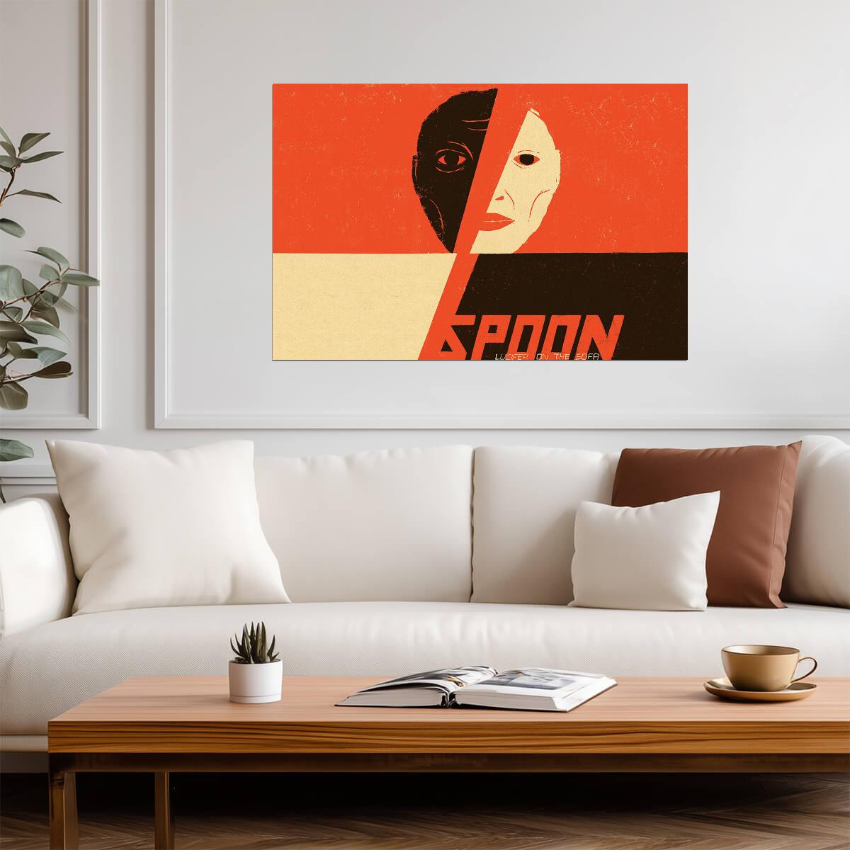 Spoon Lucifer on the Sofa | Album Cover Poster | Indie Rock Wall Art