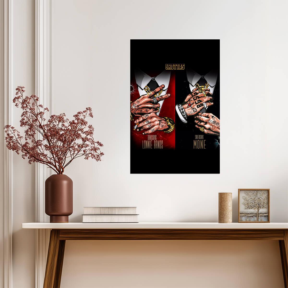BandGang Lonnie Bands H2K: The Shotta Story | Album Cover Poster | Hip Hop Wall Art