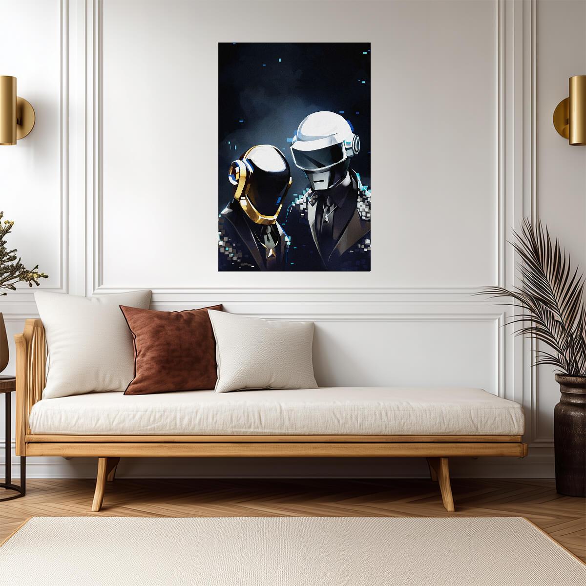 Daft Punk | Band Poster | Electronic Music Art Print