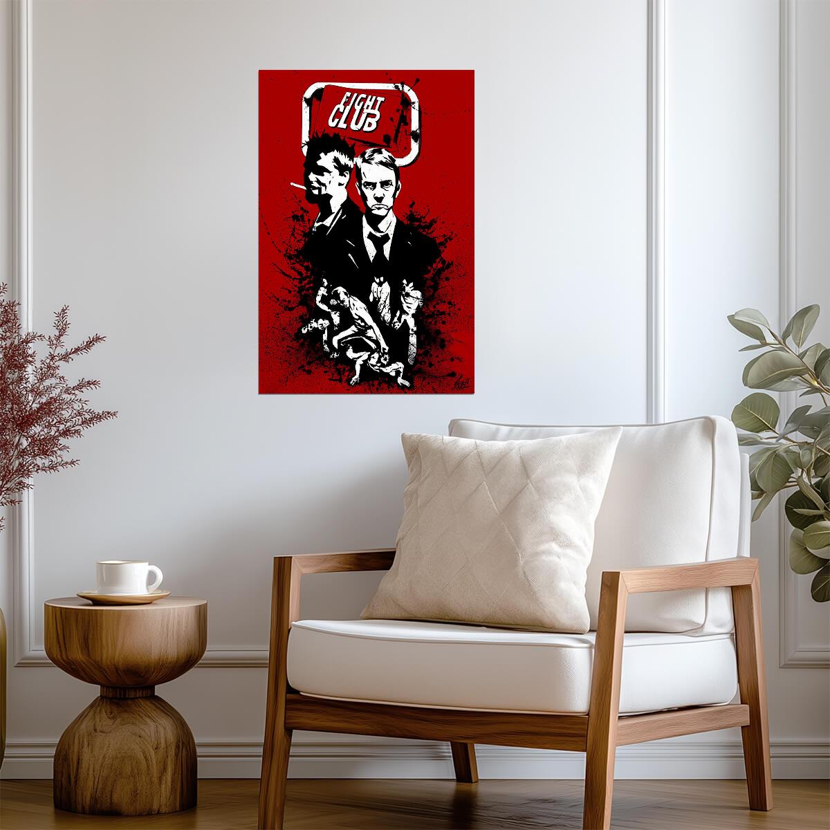 Fight Club | Movie Character Collage | Vintage Film Poster - Movies & TV Poster