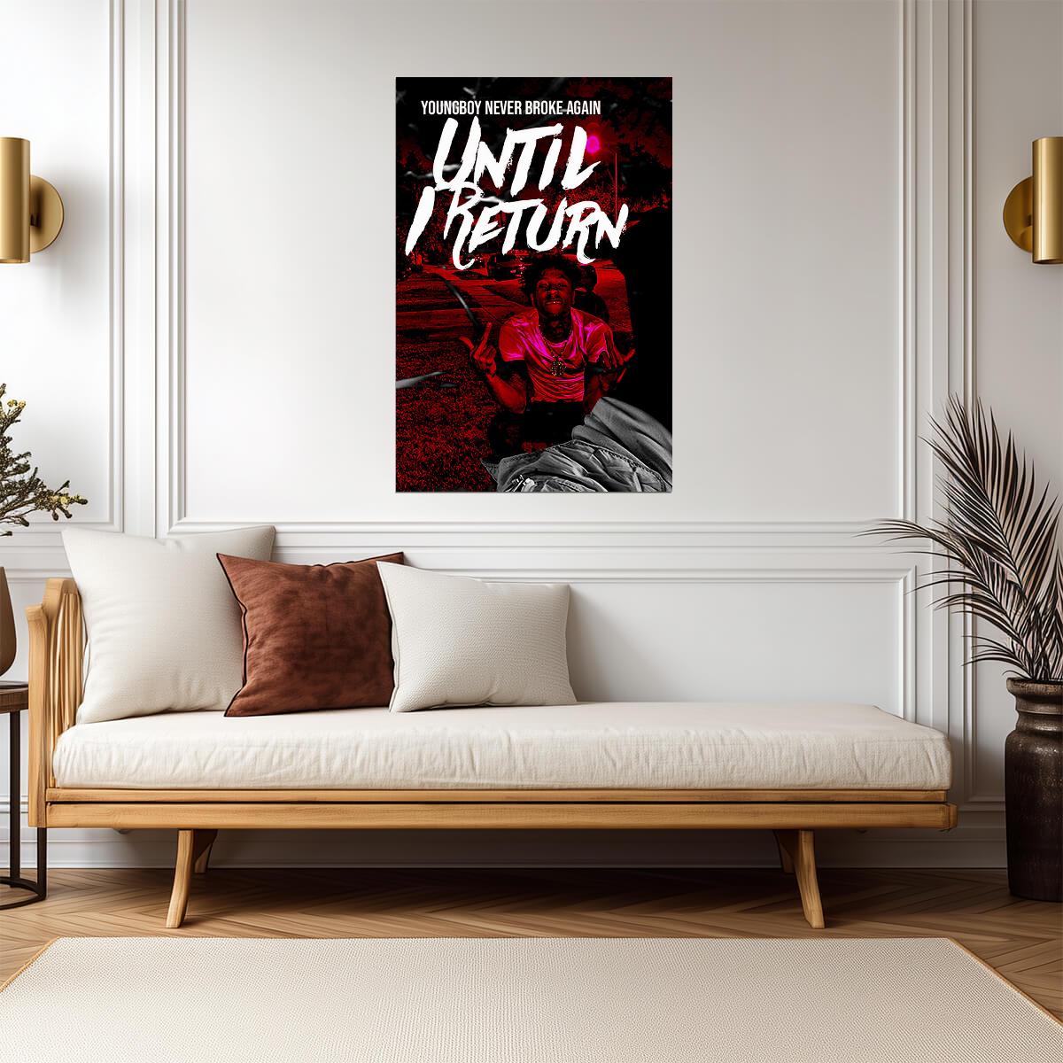 YoungBoy Never Broke Again Until I Return | Album Cover Poster | Hip Hop Wall Art