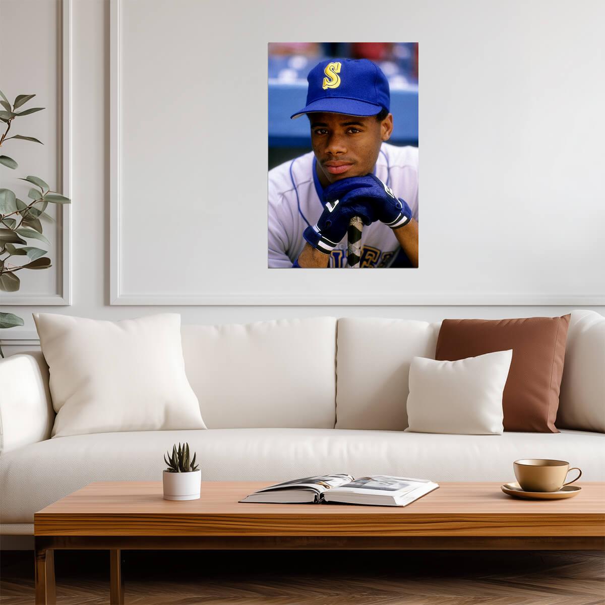 Ken Griffey Jr. Seattle Mariners | Vintage Player Portrait | Baseball Legend Poster - Sports Poster