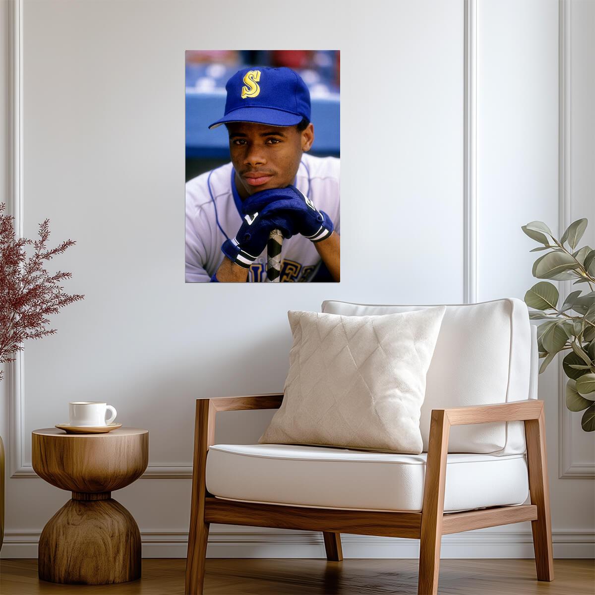 Ken Griffey Jr. Seattle Mariners | Vintage Player Portrait | Baseball Legend Poster - Sports Poster