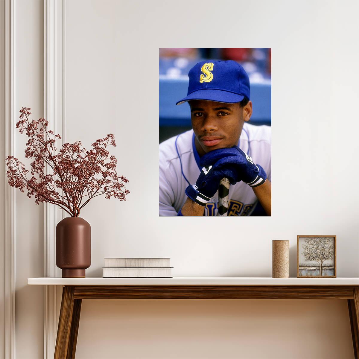 Ken Griffey Jr. Seattle Mariners | Vintage Player Portrait | Baseball Legend Poster - Sports Poster