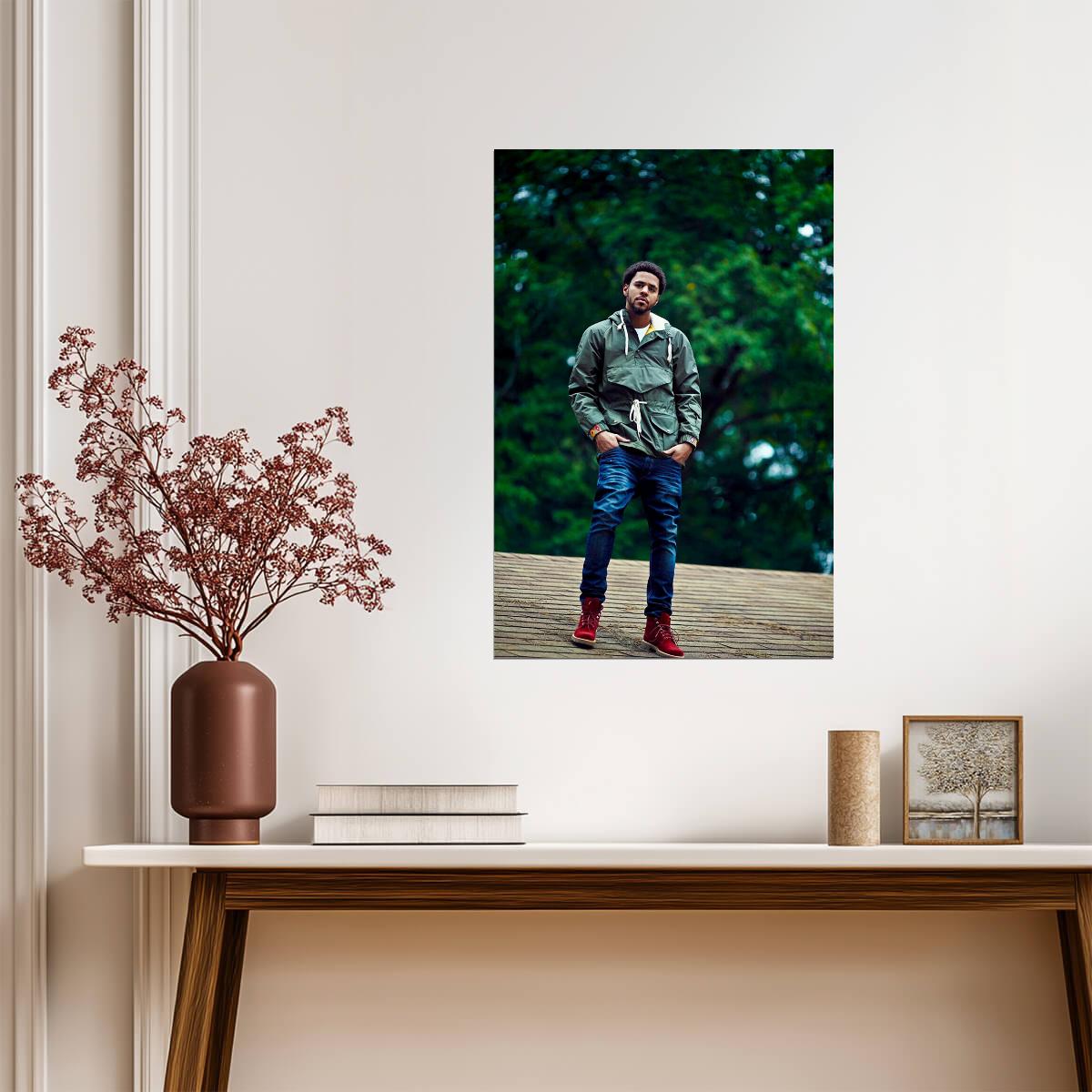 J. Cole 2014 Forest Hills Drive Era | Rapper Poster | Hip Hop Wall Art