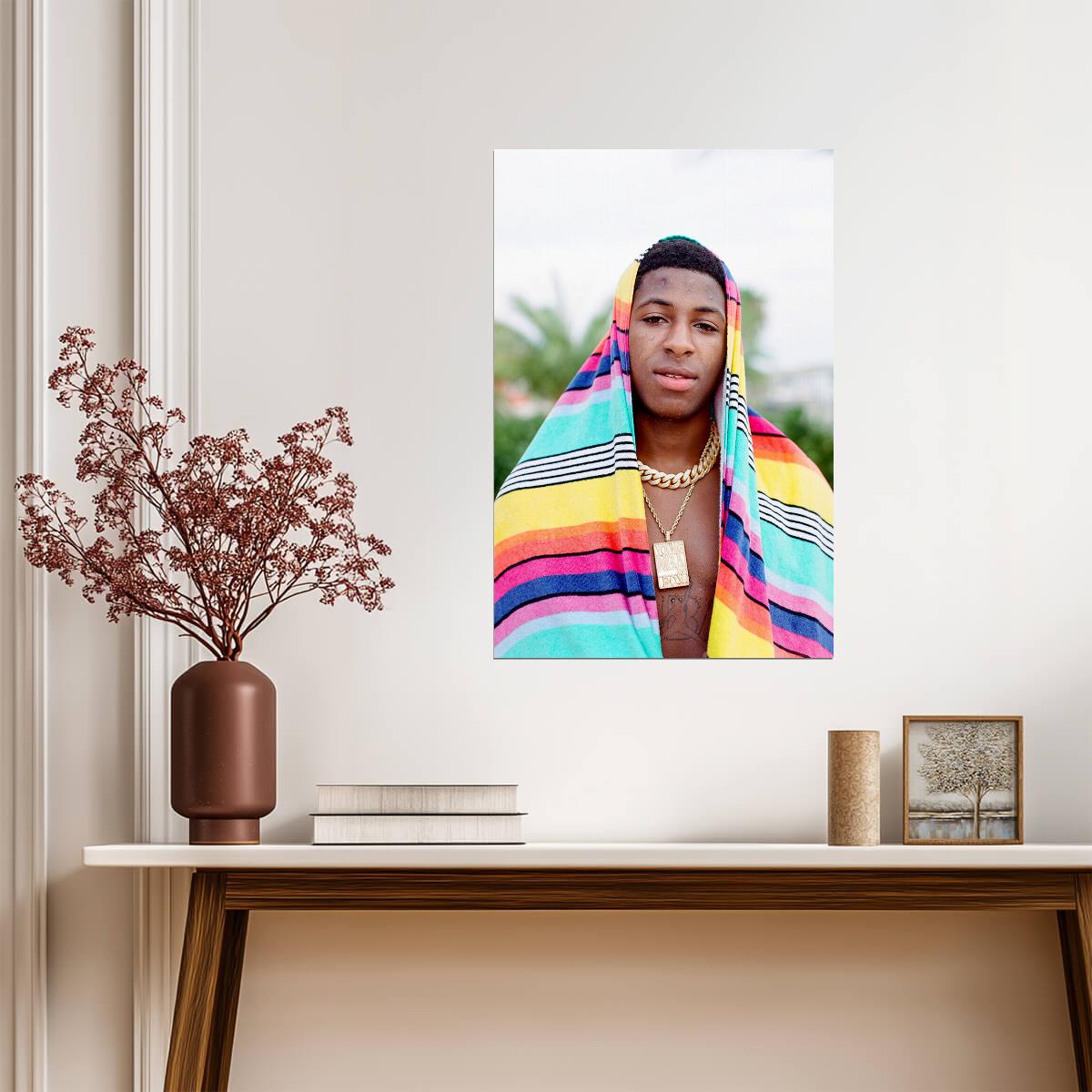 YoungBoy Never Broke Again | Rapper Portrait | Hip Hop Music Poster