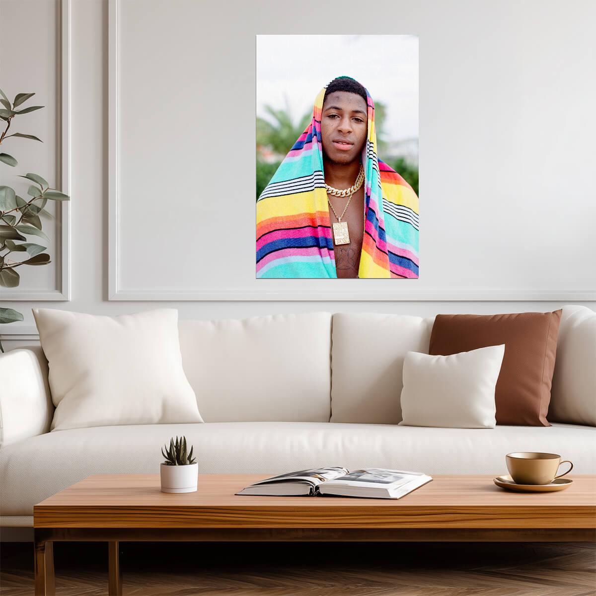 YoungBoy Never Broke Again | Rapper Portrait | Hip Hop Music Poster