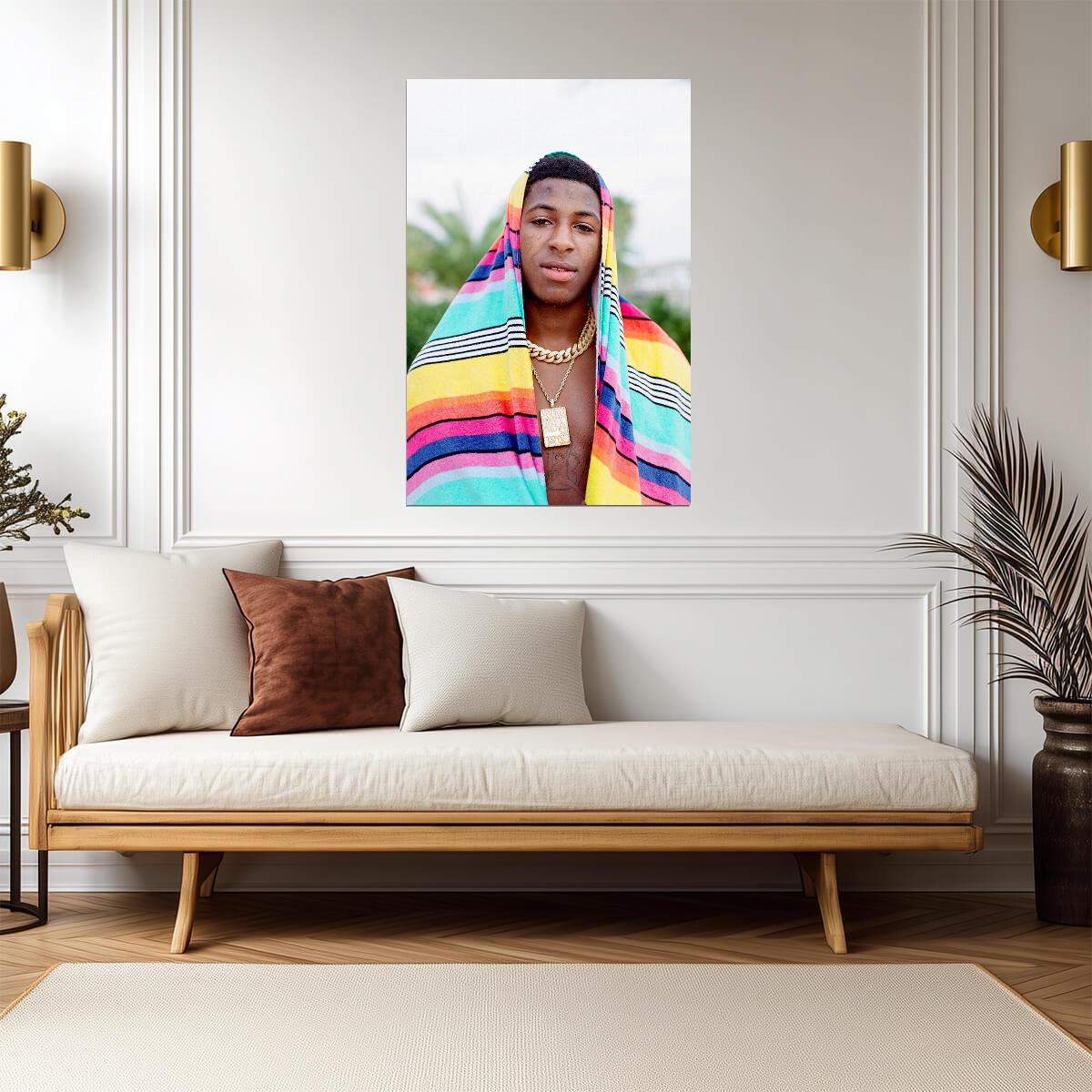 YoungBoy Never Broke Again | Rapper Portrait | Hip Hop Music Poster