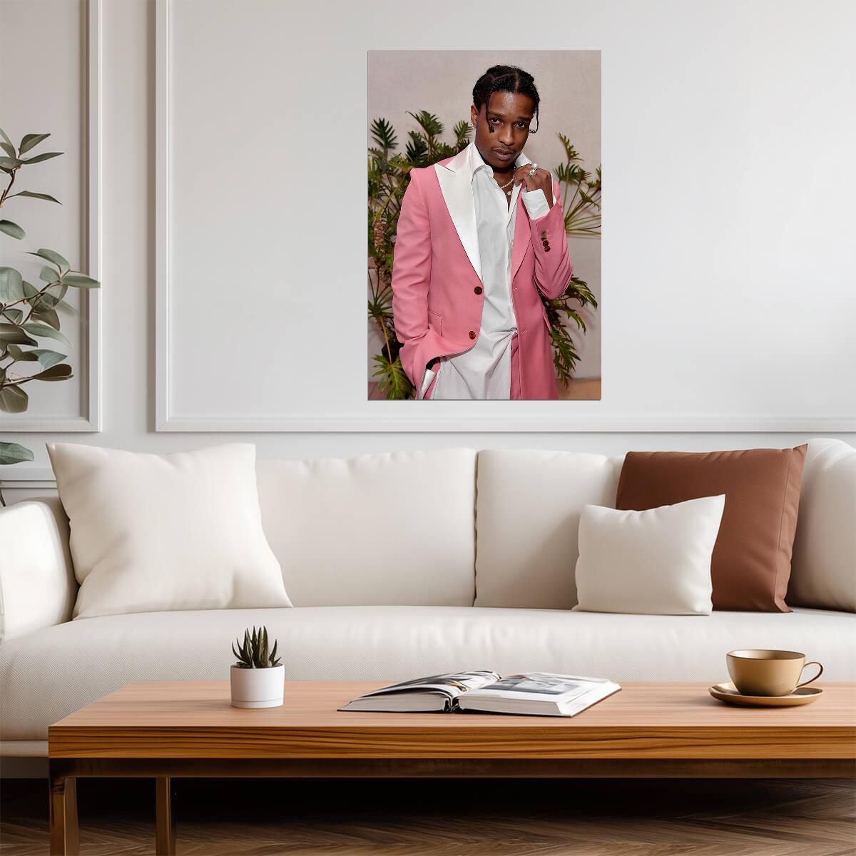 A$AP Rocky Long Live Era | Rapper Poster | Hip Hop Celebrity Wall Art