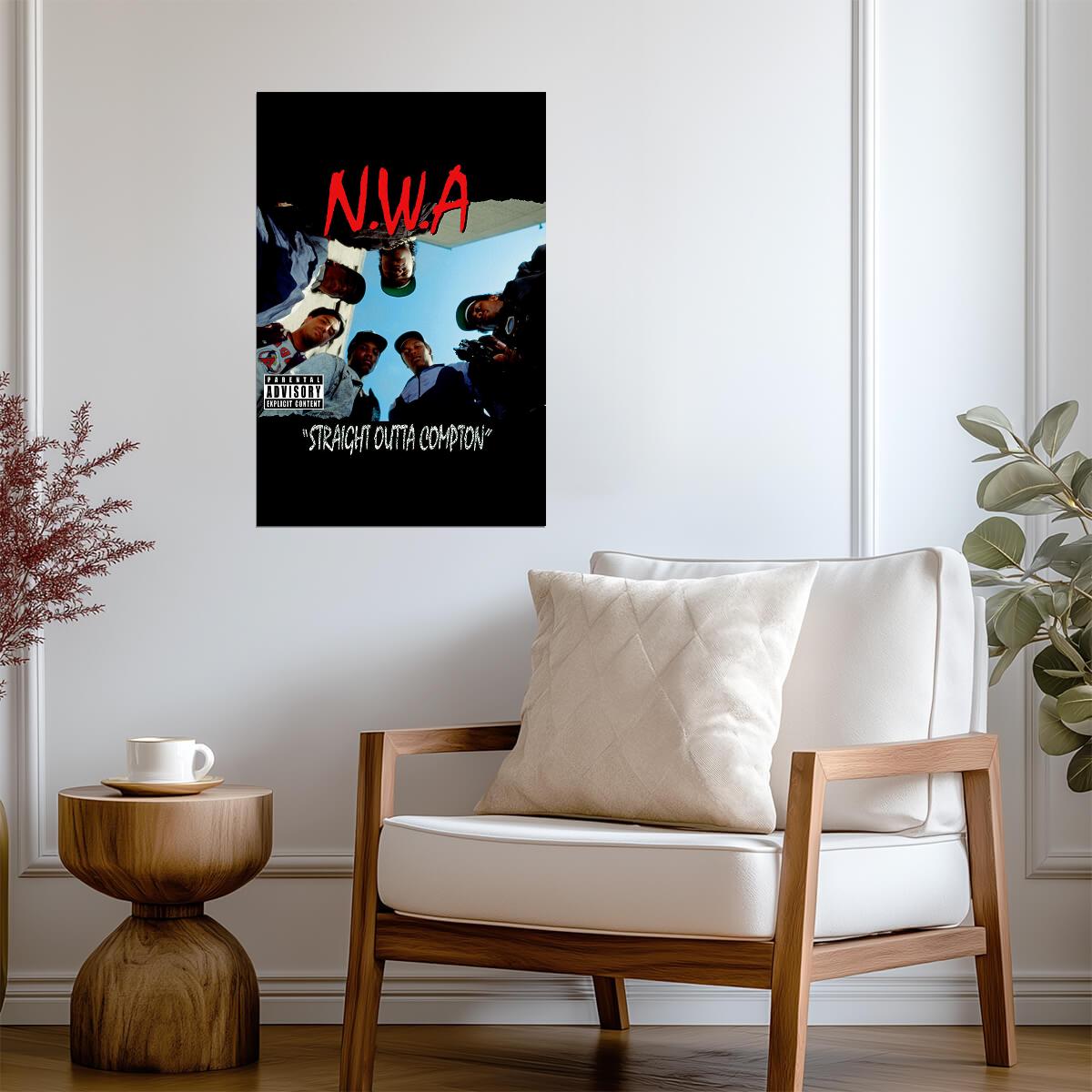 N.W.A. Straight Outta Compton | Album Cover Poster | 80s Hip Hop Wall Art