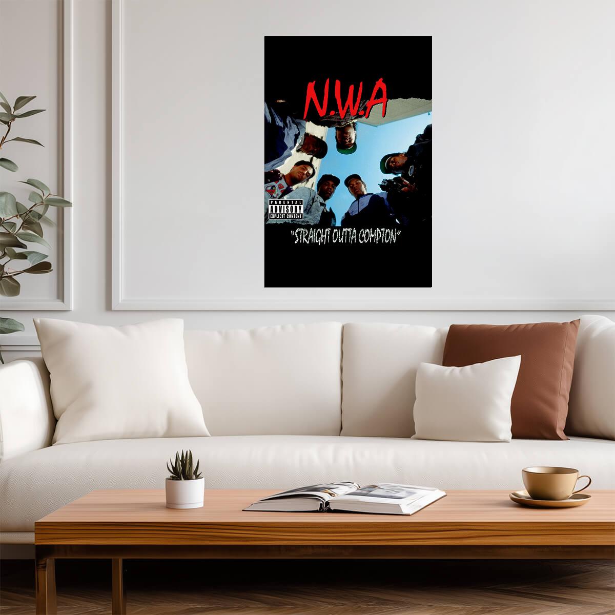 N.W.A. Straight Outta Compton | Album Cover Poster | 80s Hip Hop Wall Art