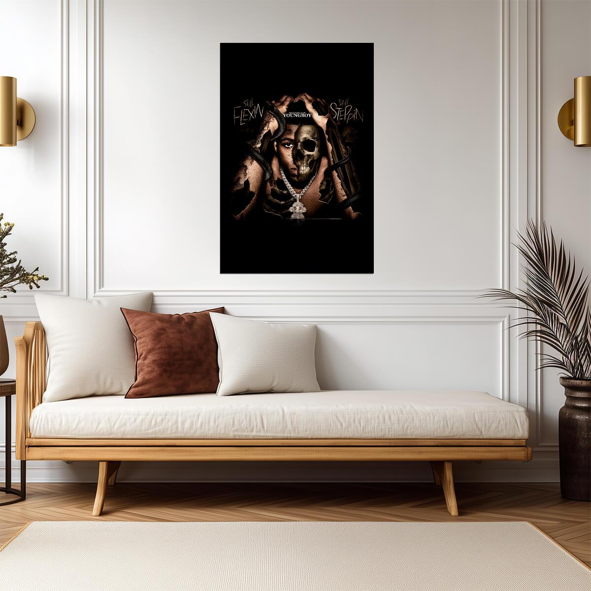 YoungBoy Never Broke Again Still Flexin, Still Steppin | Album Cover Poster | Hip Hop Wall Art